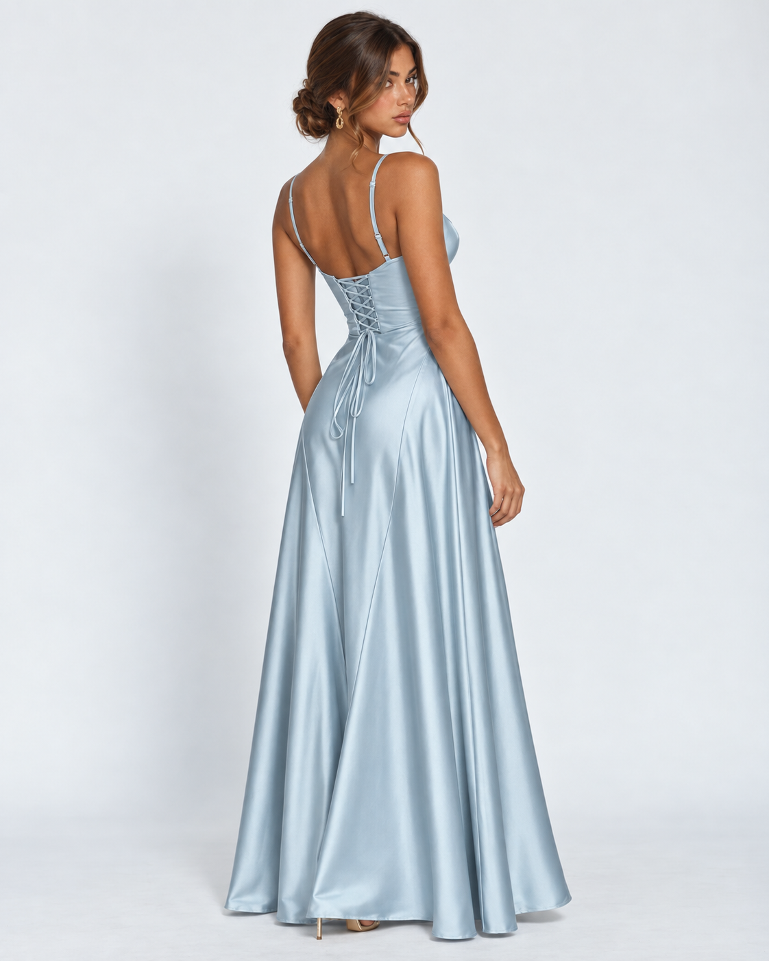 Midnight Romance Satin Maxi