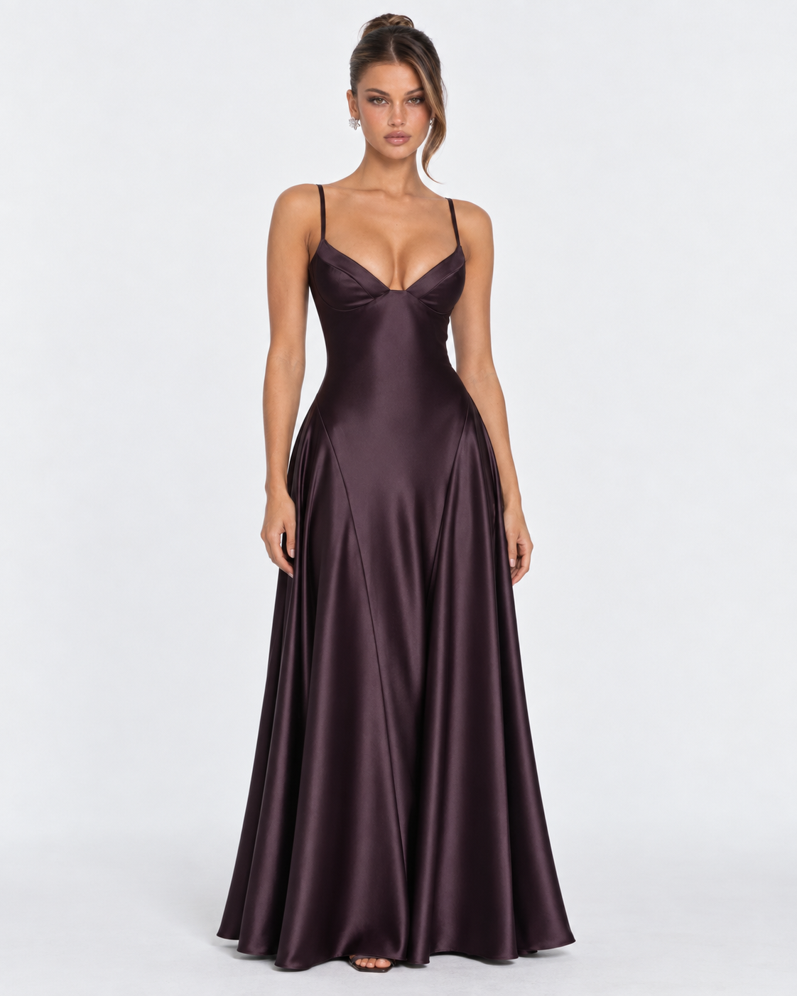 Midnight Romance Satin Maxi