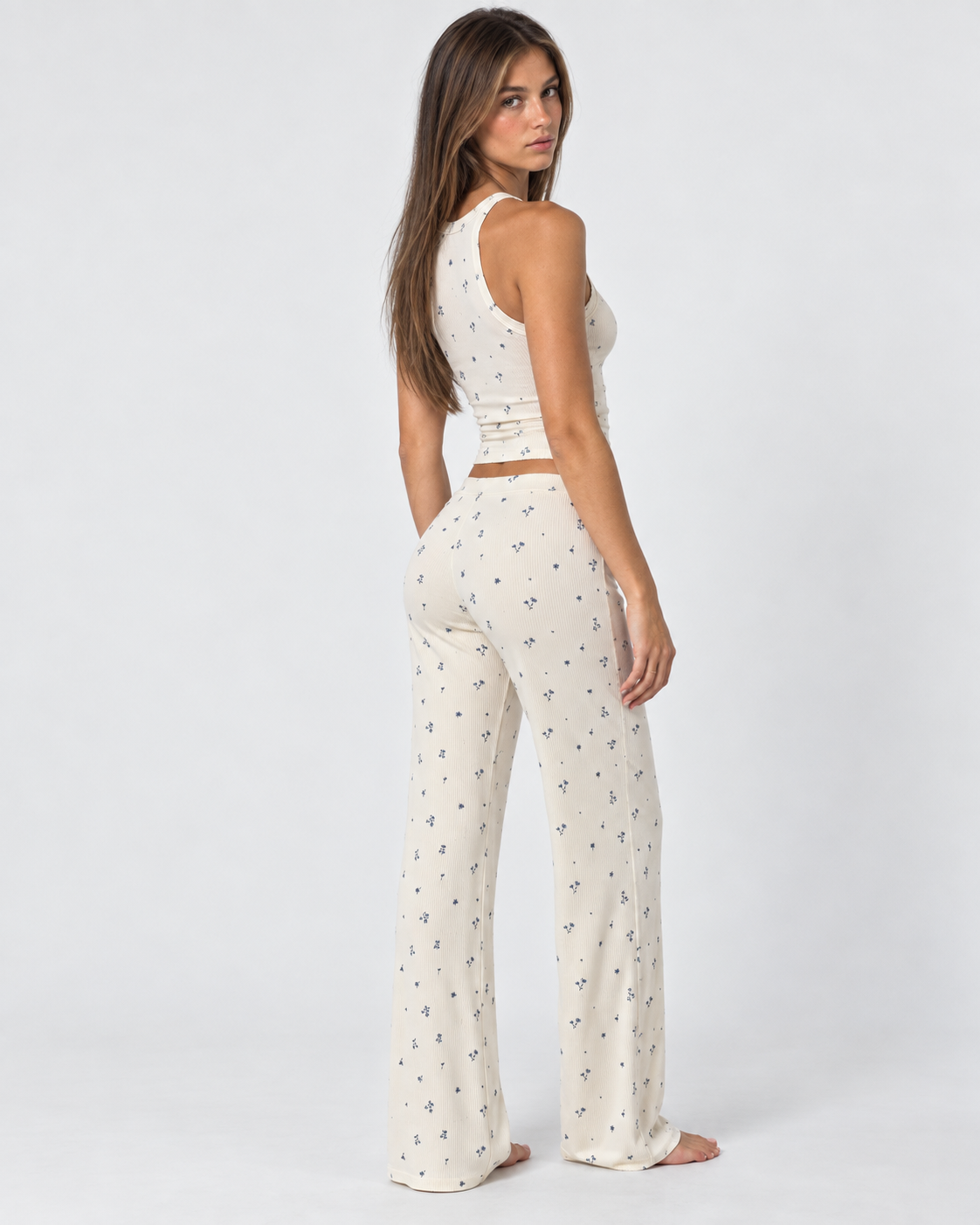 Bluebell Morning Ribbed Set