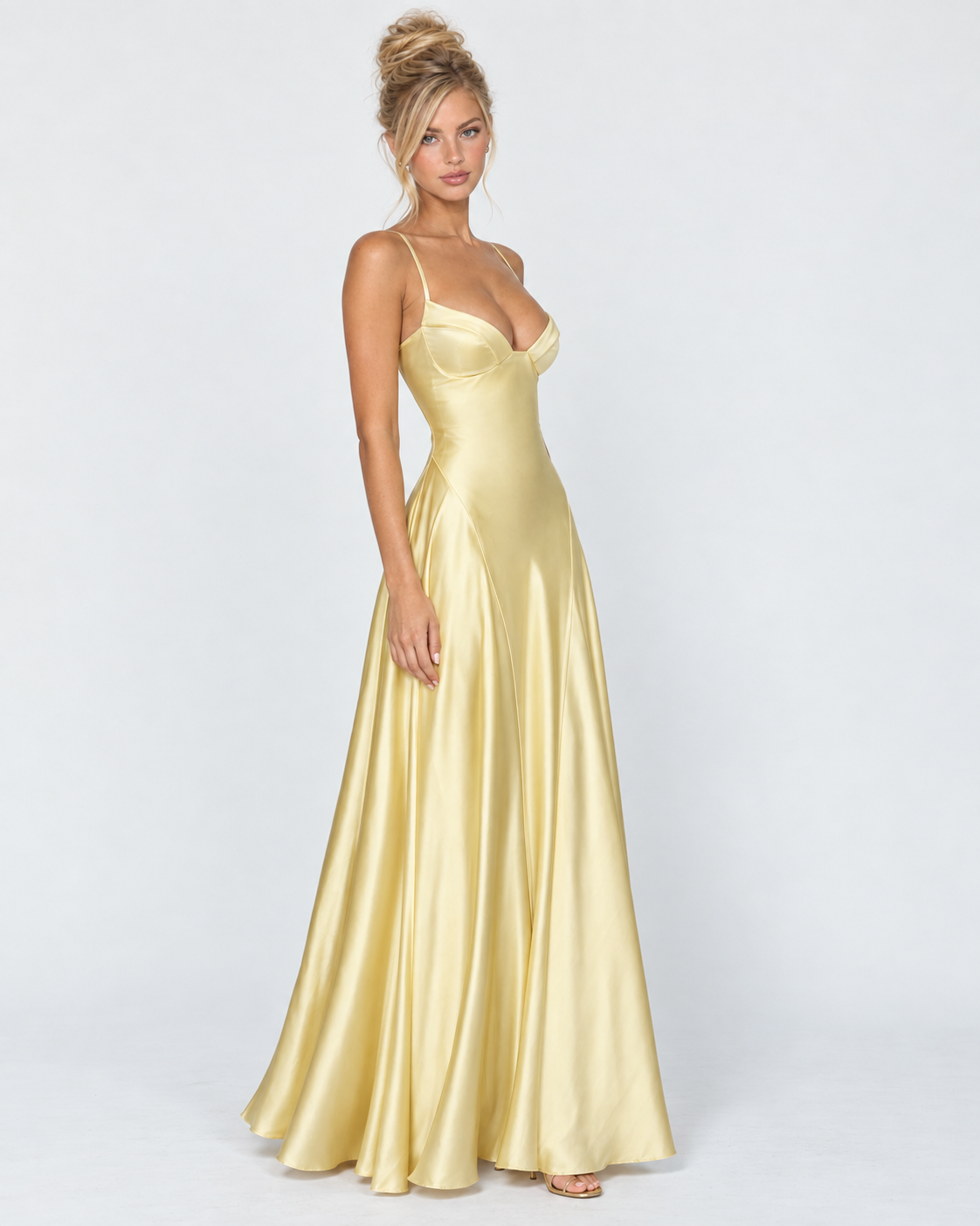 Midnight Romance Satin Maxi