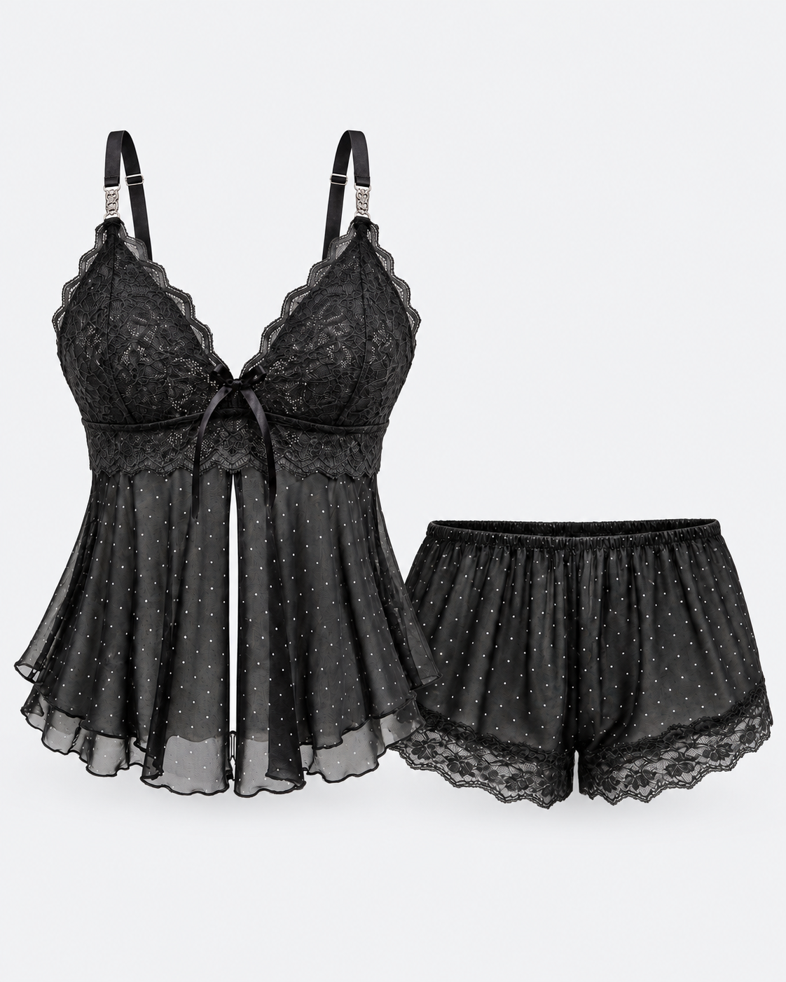 Midnight Crush Lace Set