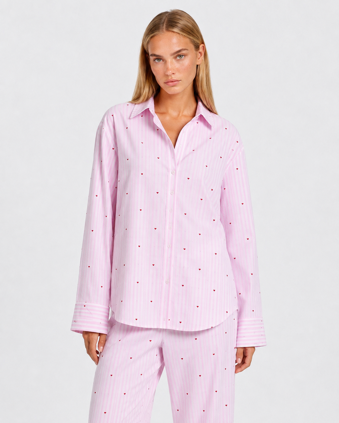 Sweetheart Stripe PJ Set