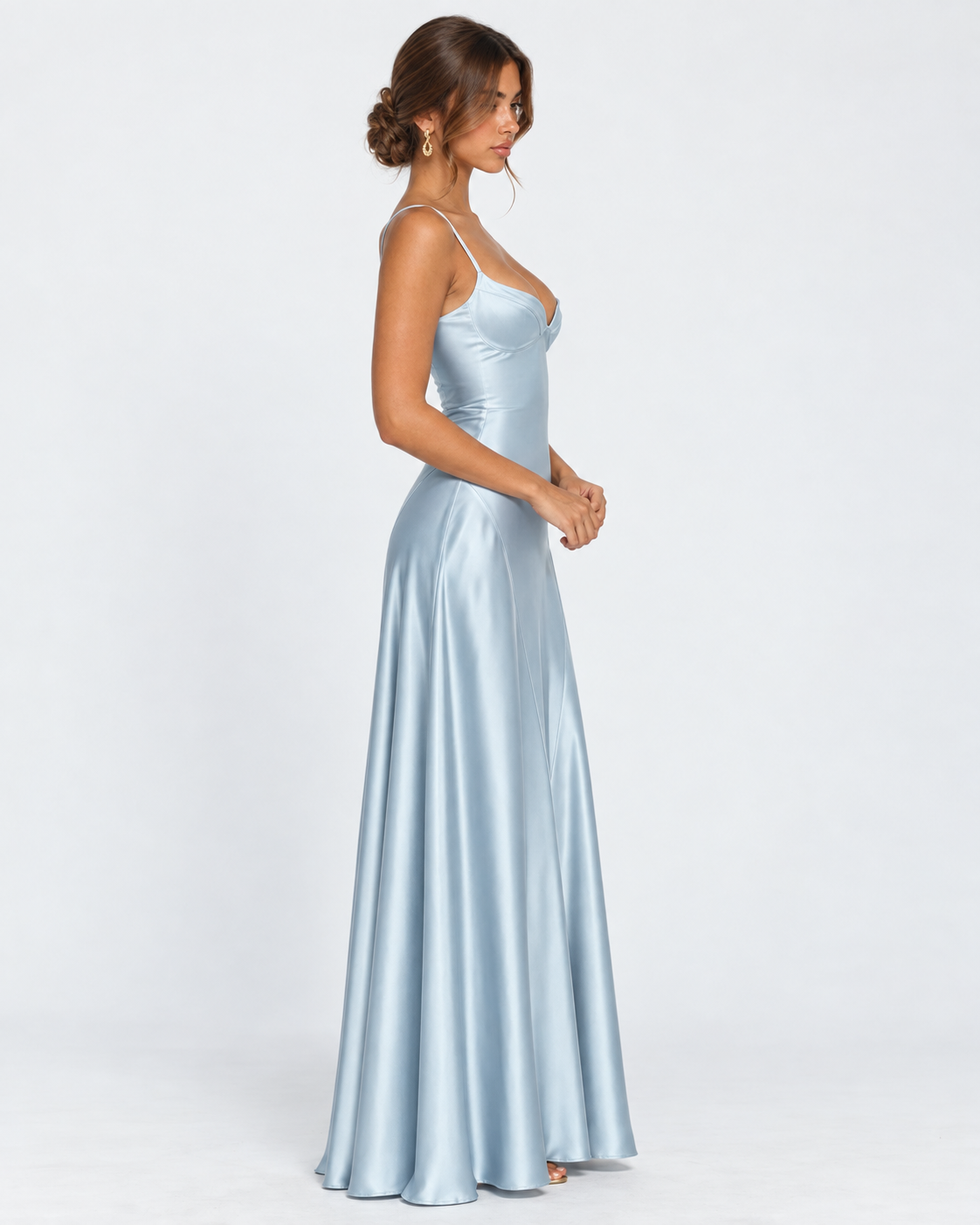 Midnight Romance Satin Maxi