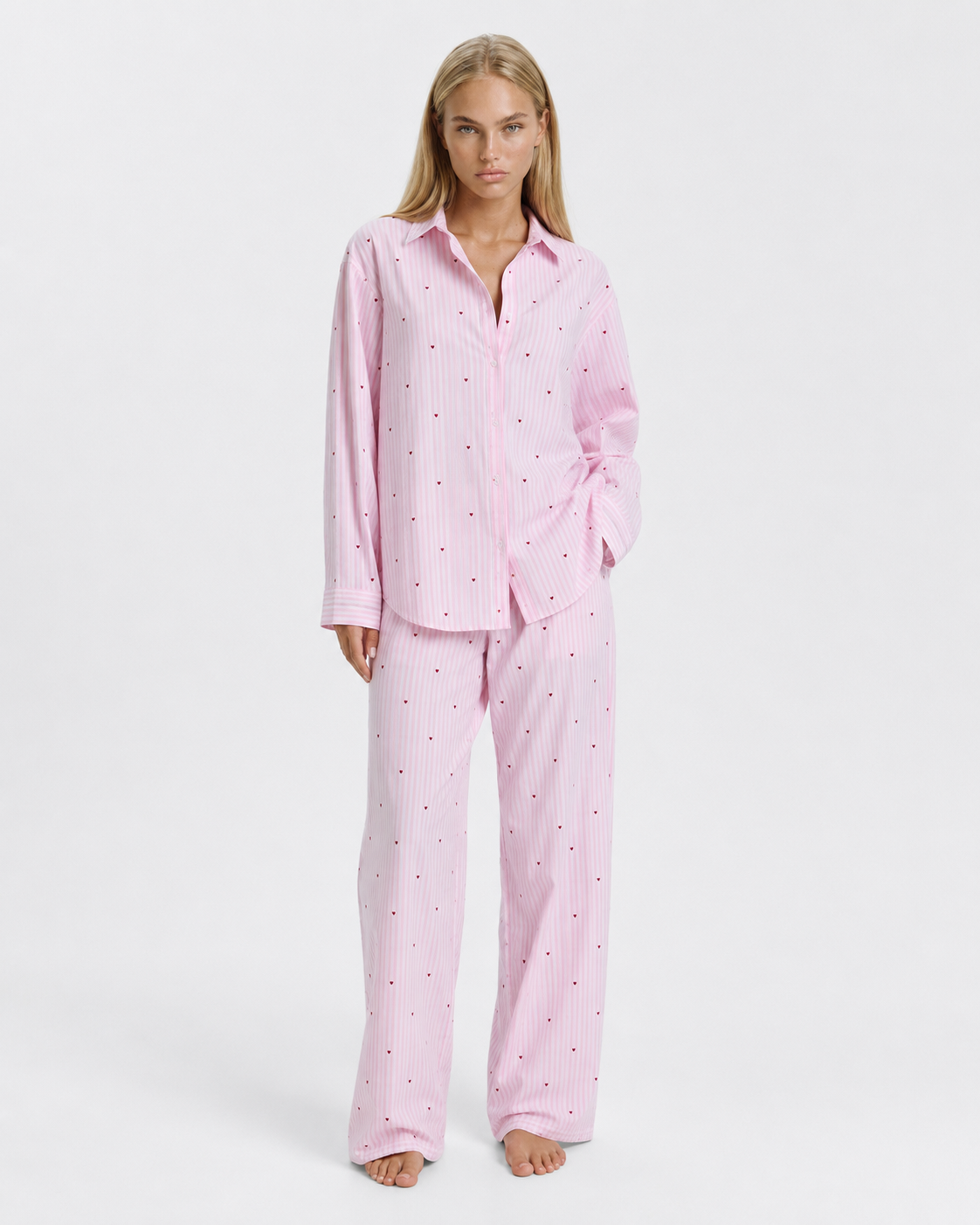 Sweetheart Stripe PJ Set