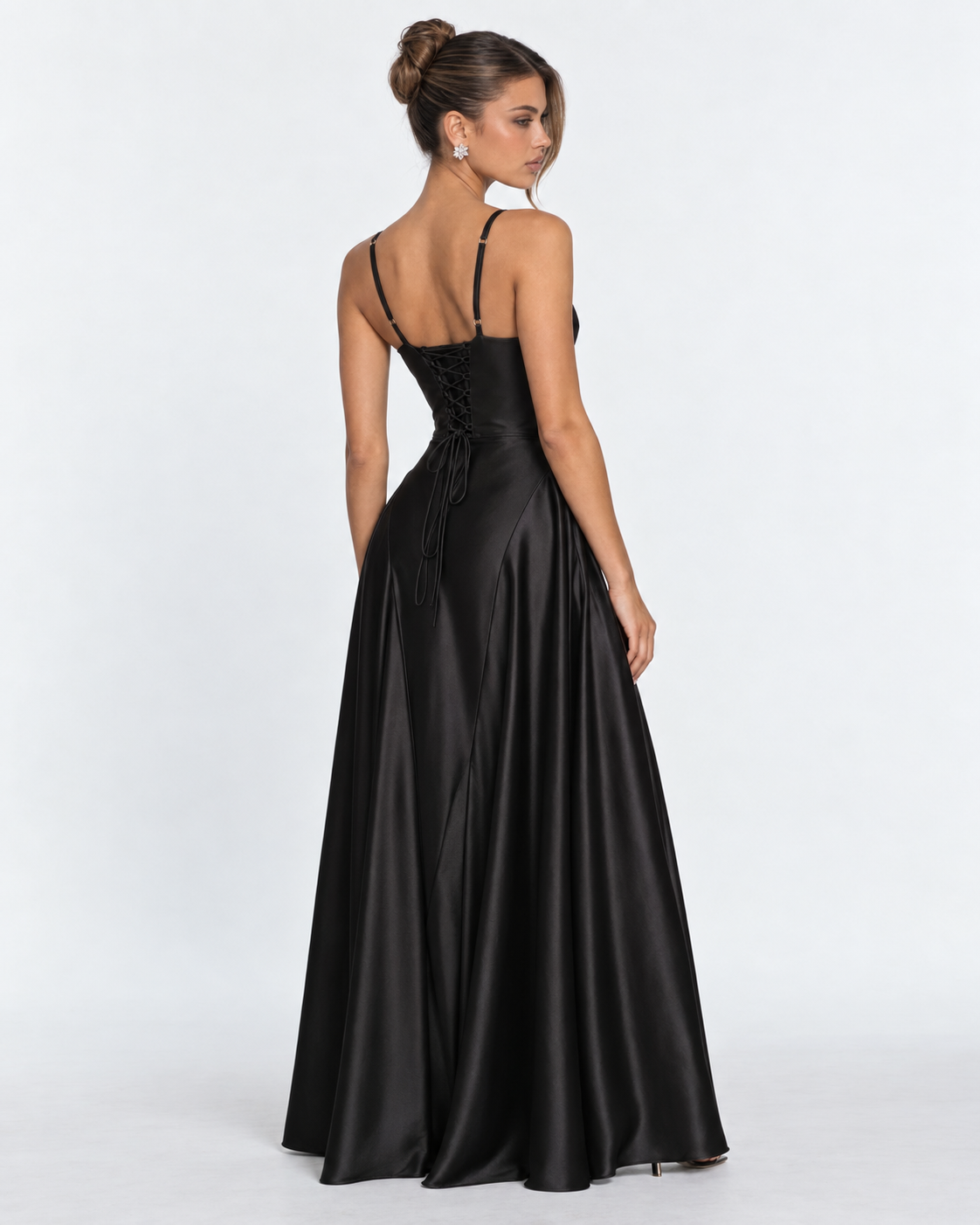 Midnight Romance Satin Maxi