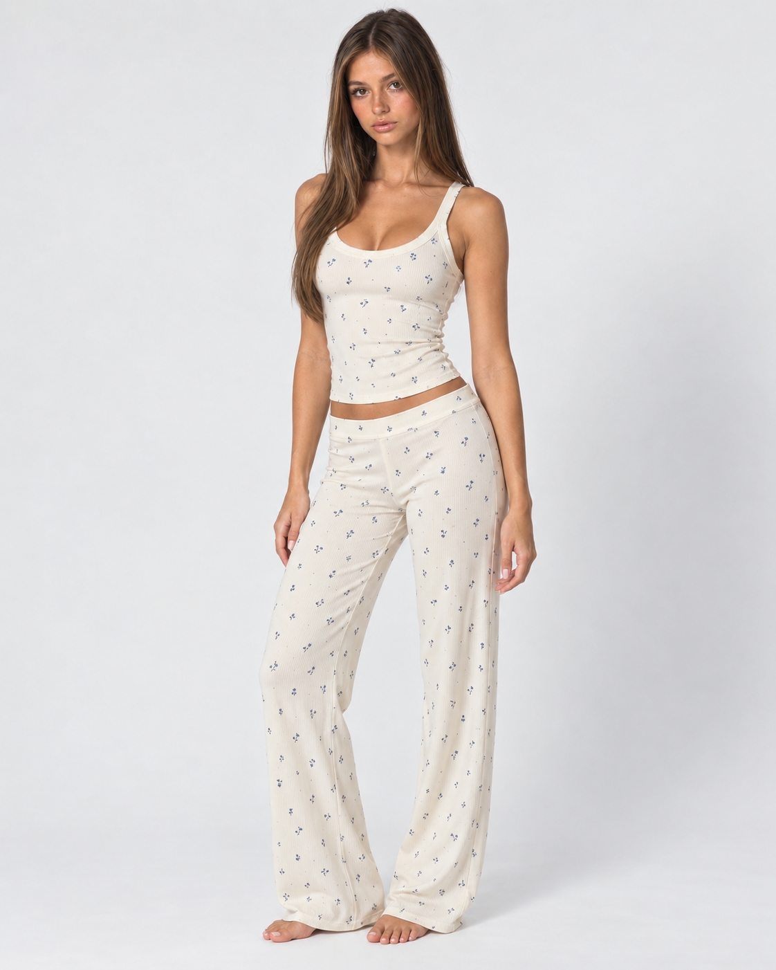 Bluebell Morning Ribbed Set
