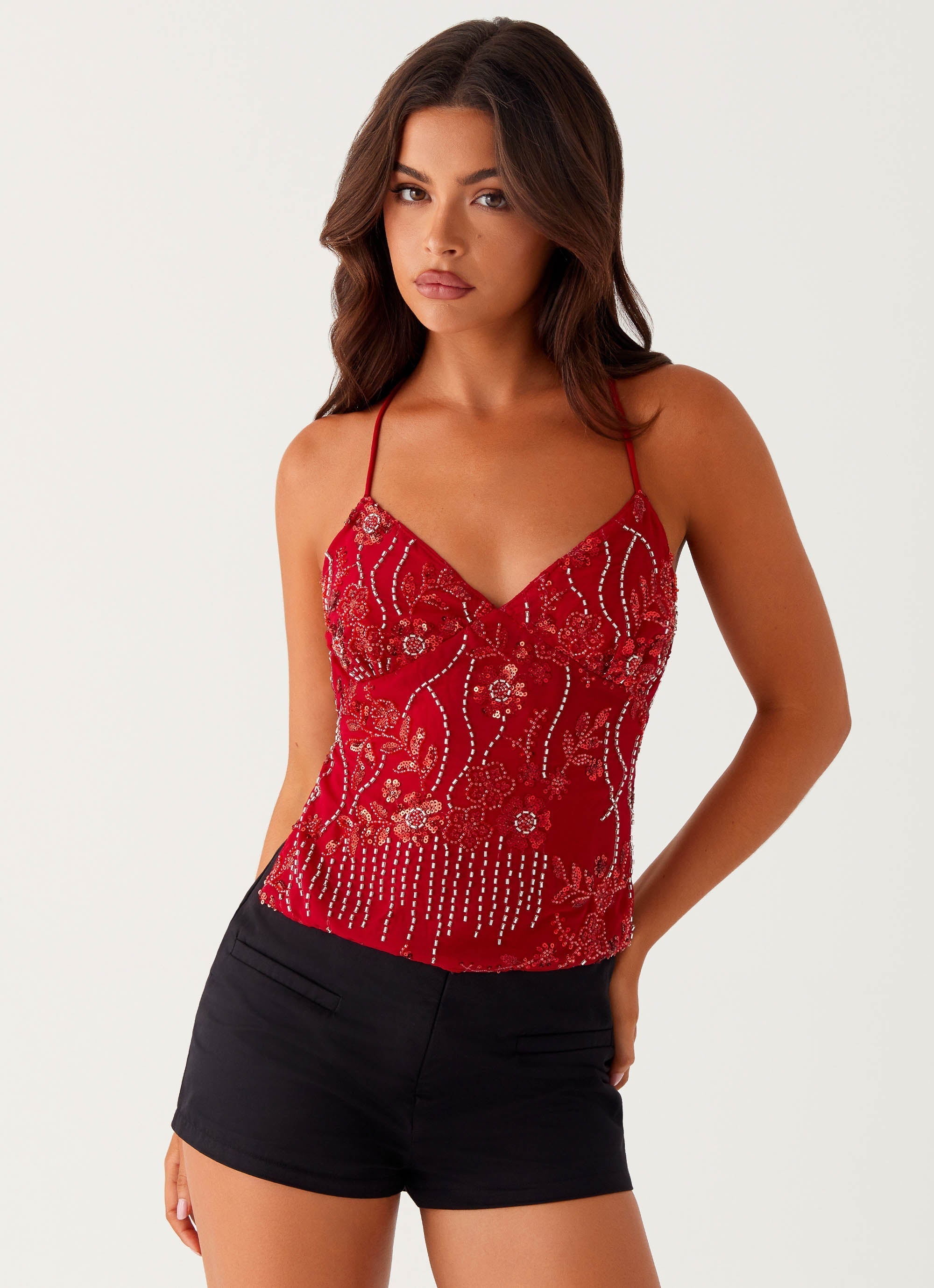 ARIA | Sequin Cami Top
