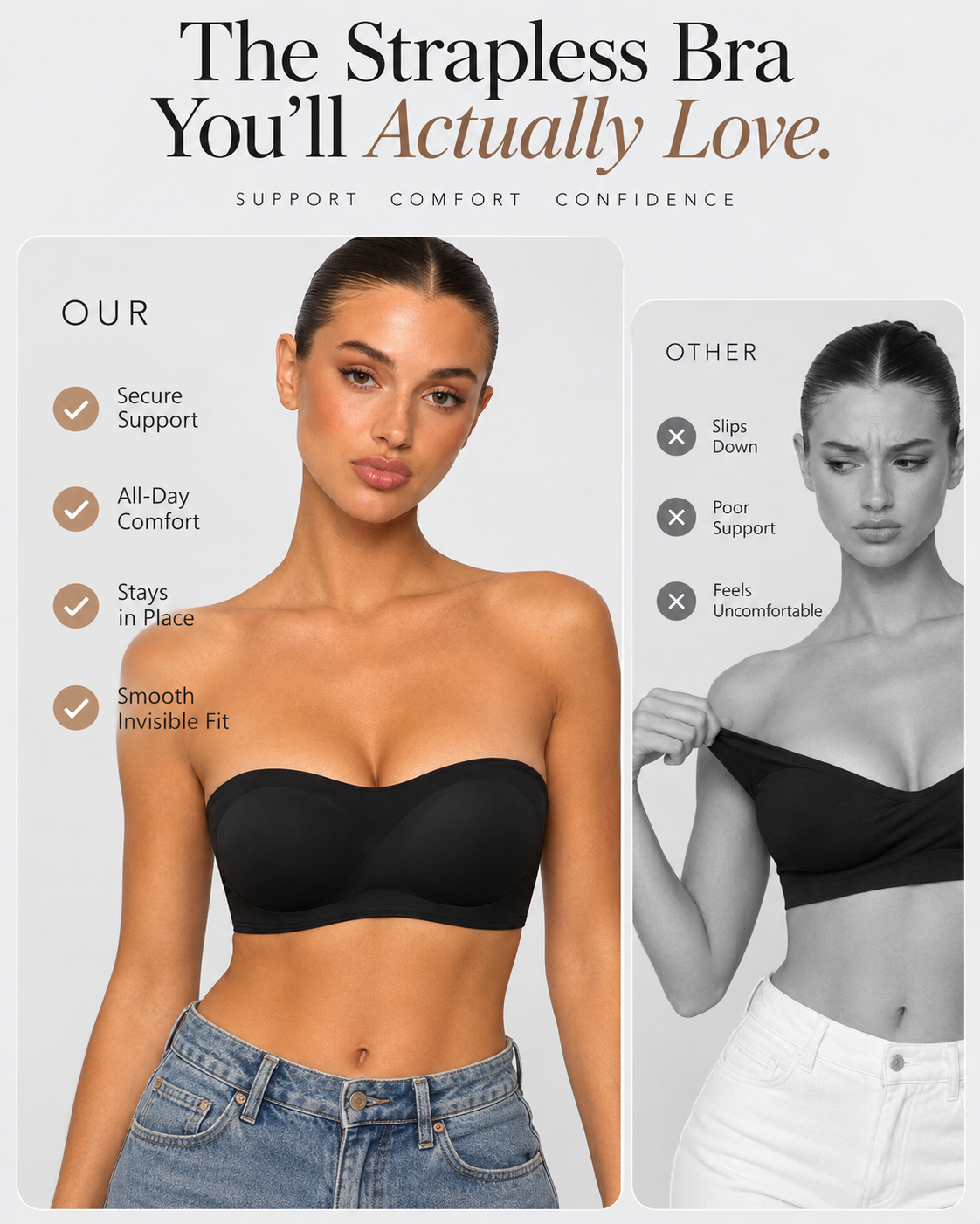 Stay Put Strapless Bra