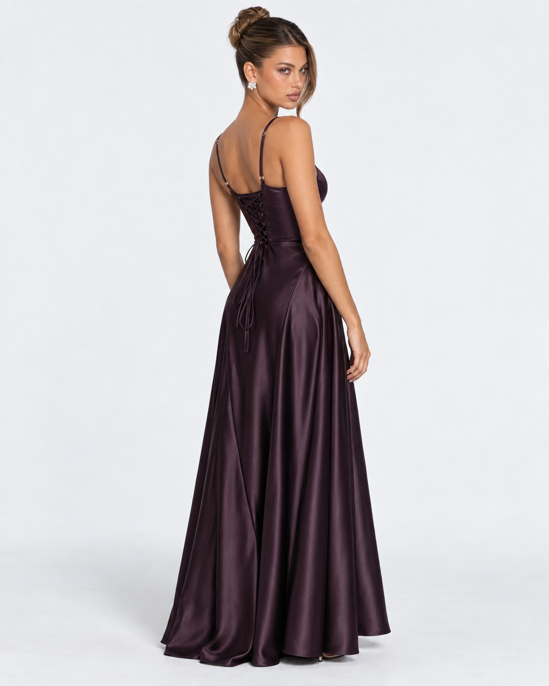Midnight Romance Satin Maxi