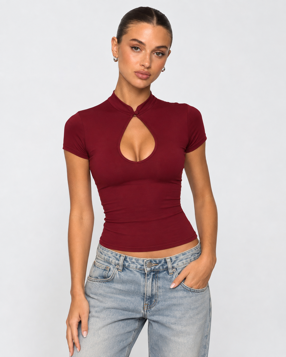 Pretty Keyhole Top