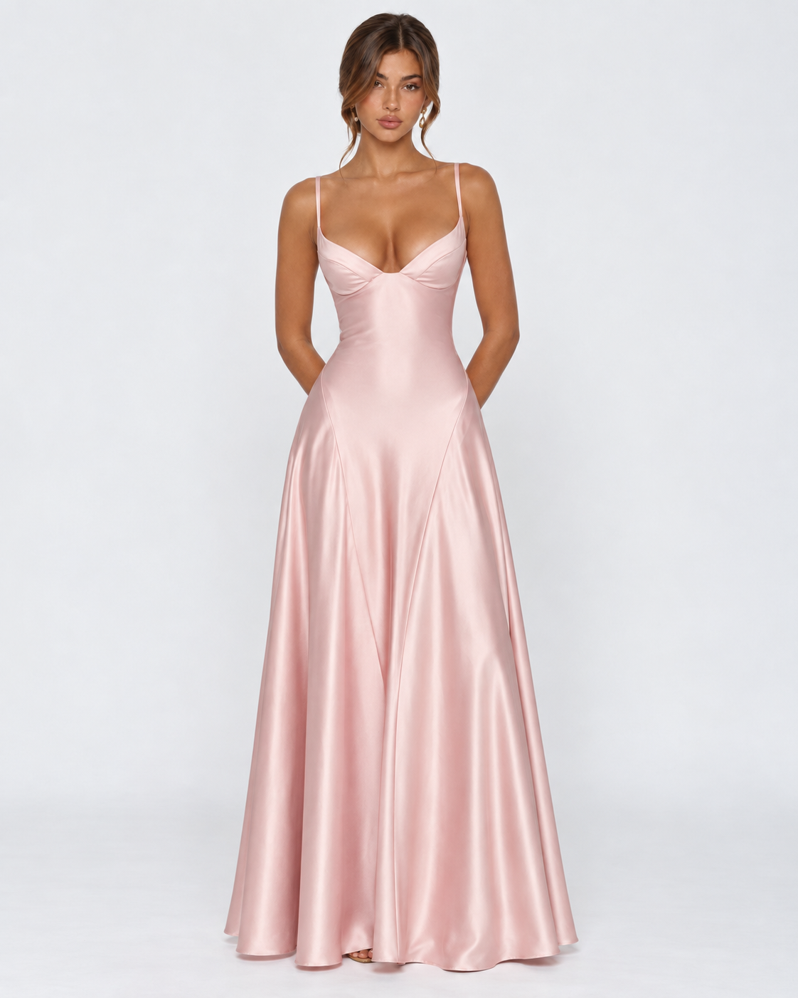 Midnight Romance Satin Maxi