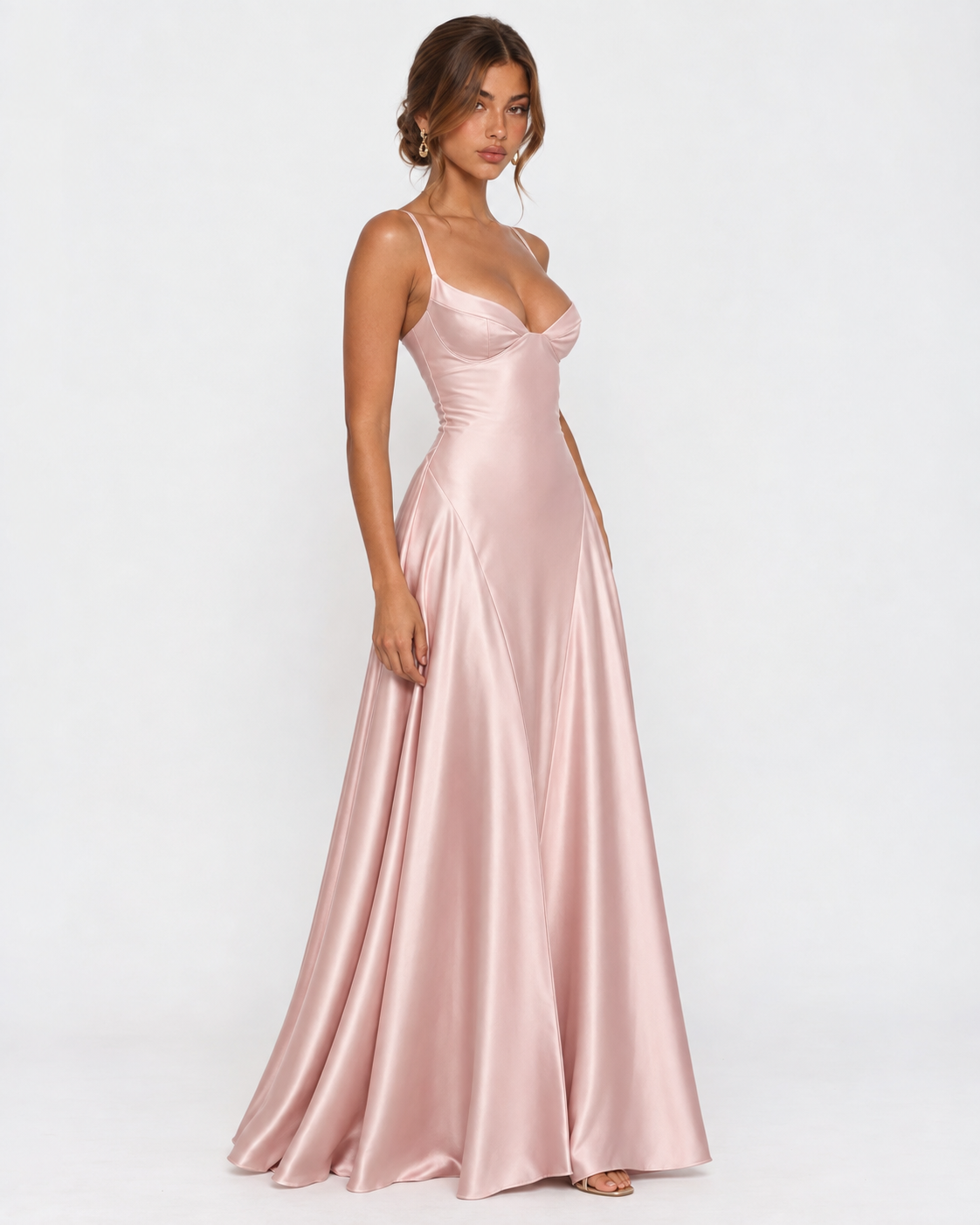Midnight Romance Satin Maxi