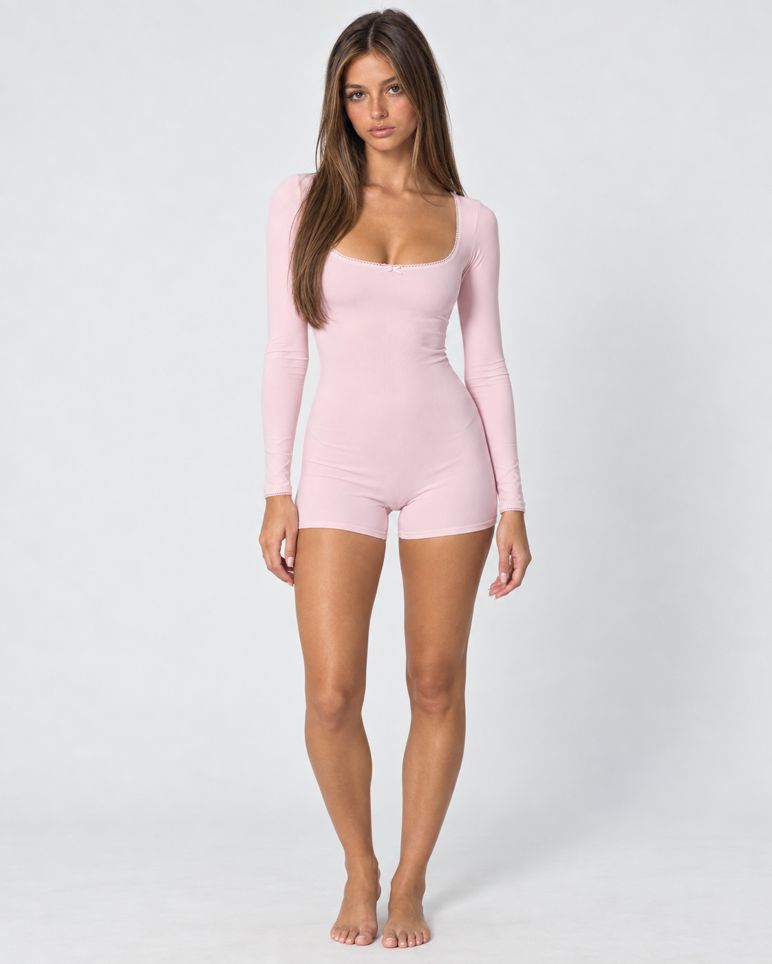 Soft Girl Long Sleeve Romper