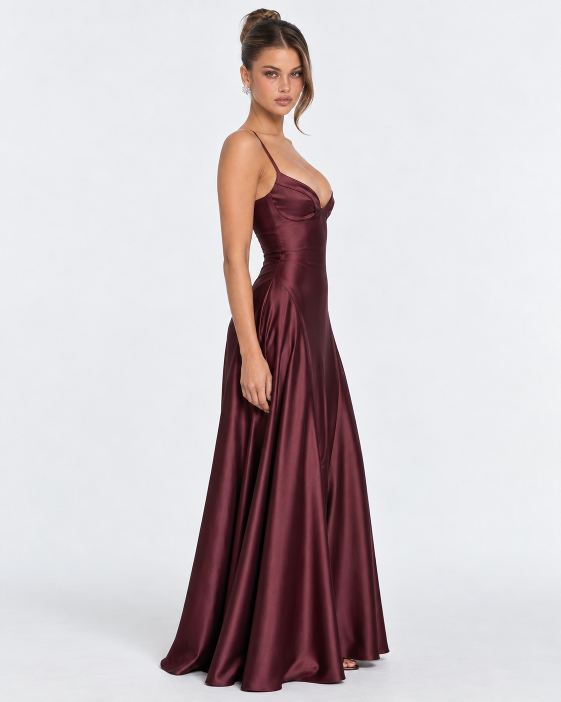Midnight Romance Satin Maxi