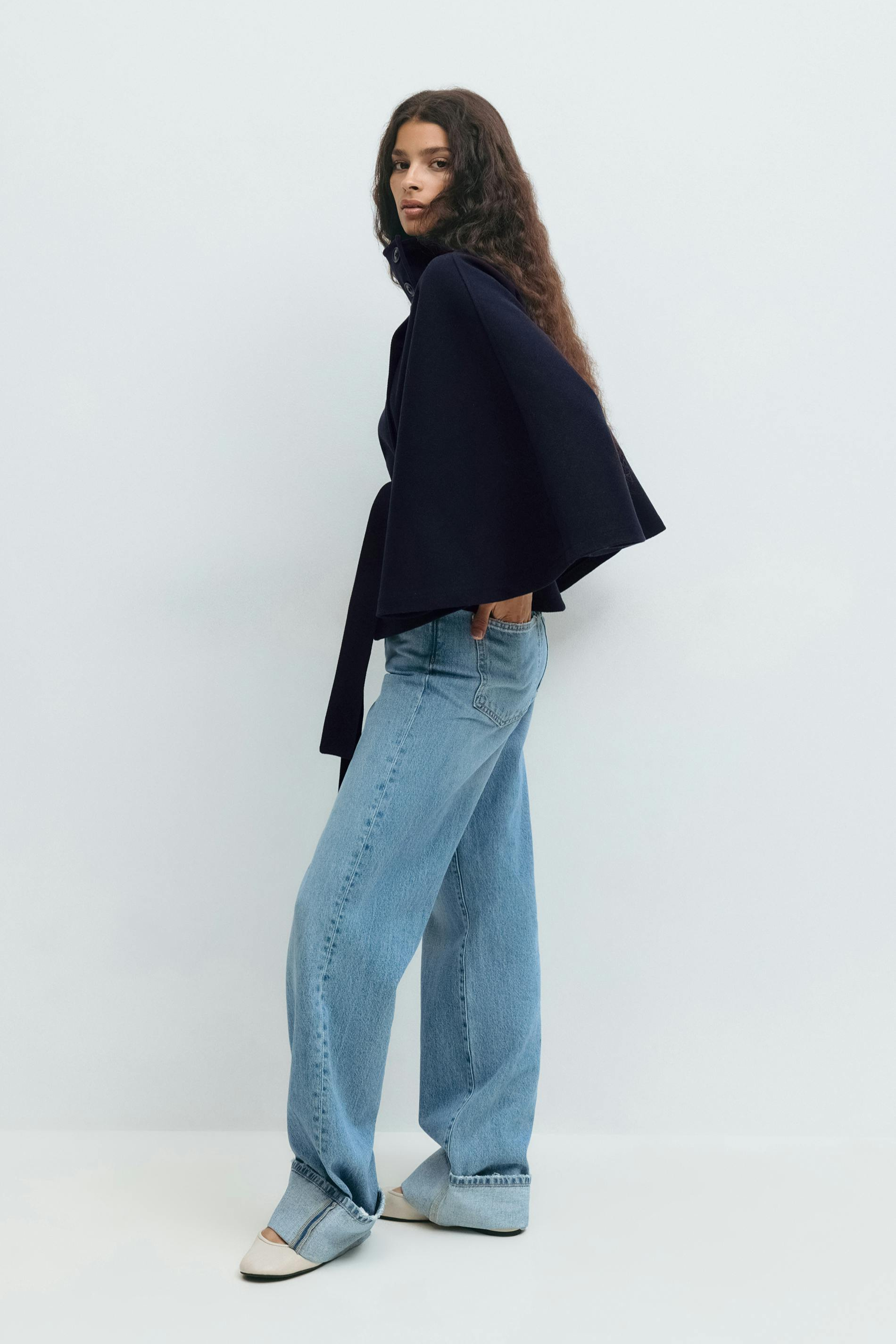 ARIA | Belted Cape Jacket