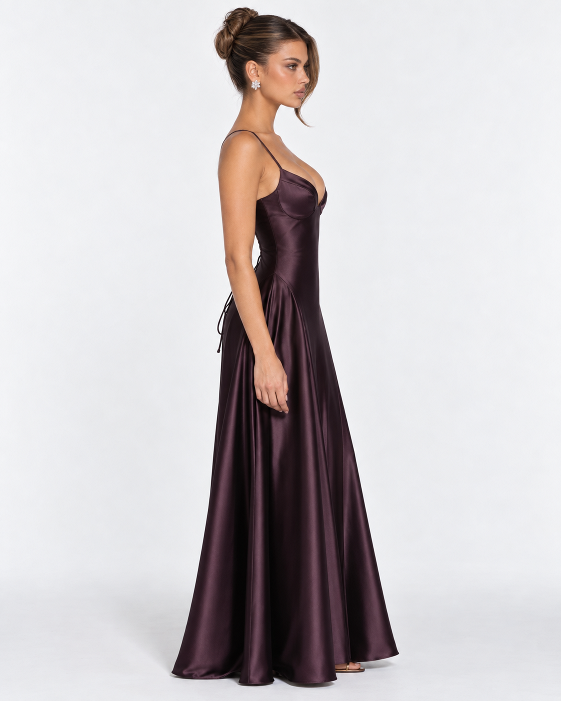Midnight Romance Satin Maxi