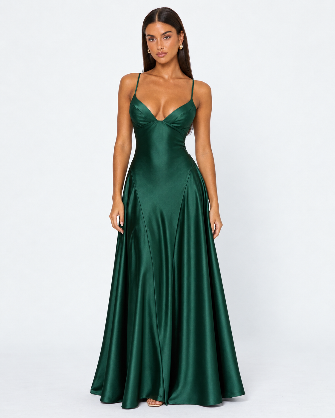 Midnight Romance Satin Maxi