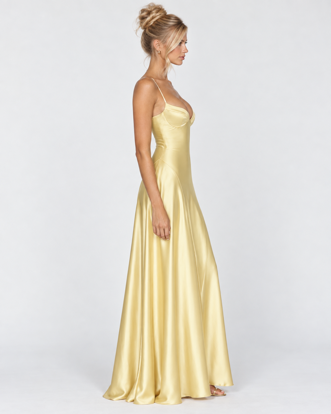 Midnight Romance Satin Maxi