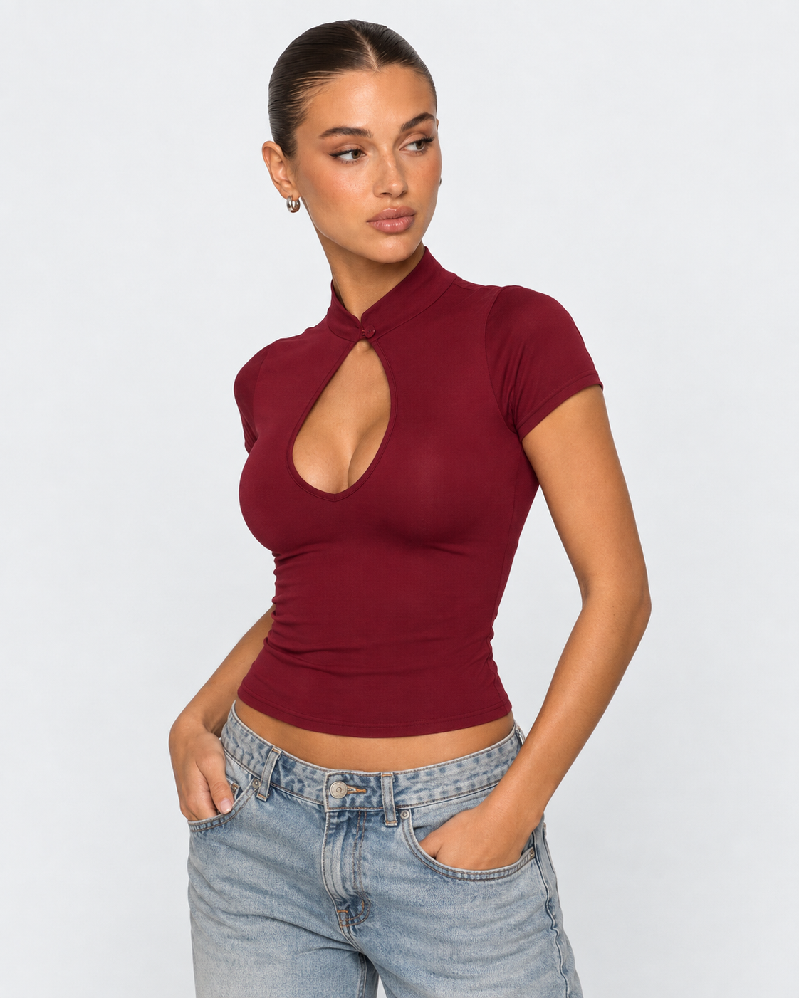 Pretty Keyhole Top