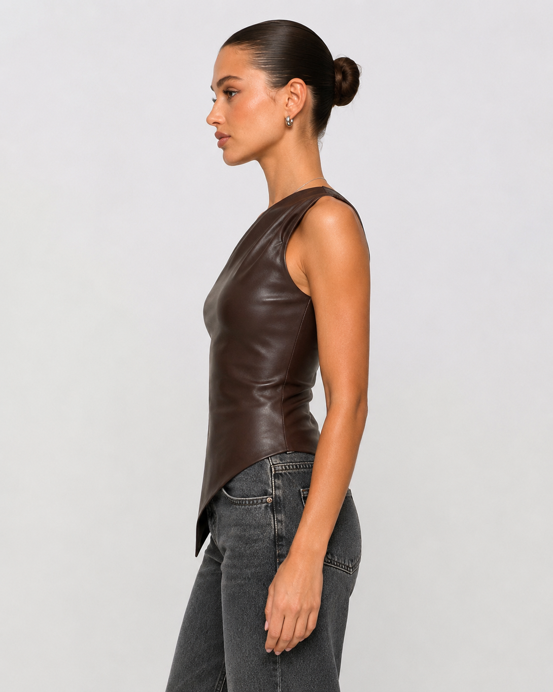 No Rules Leather Top