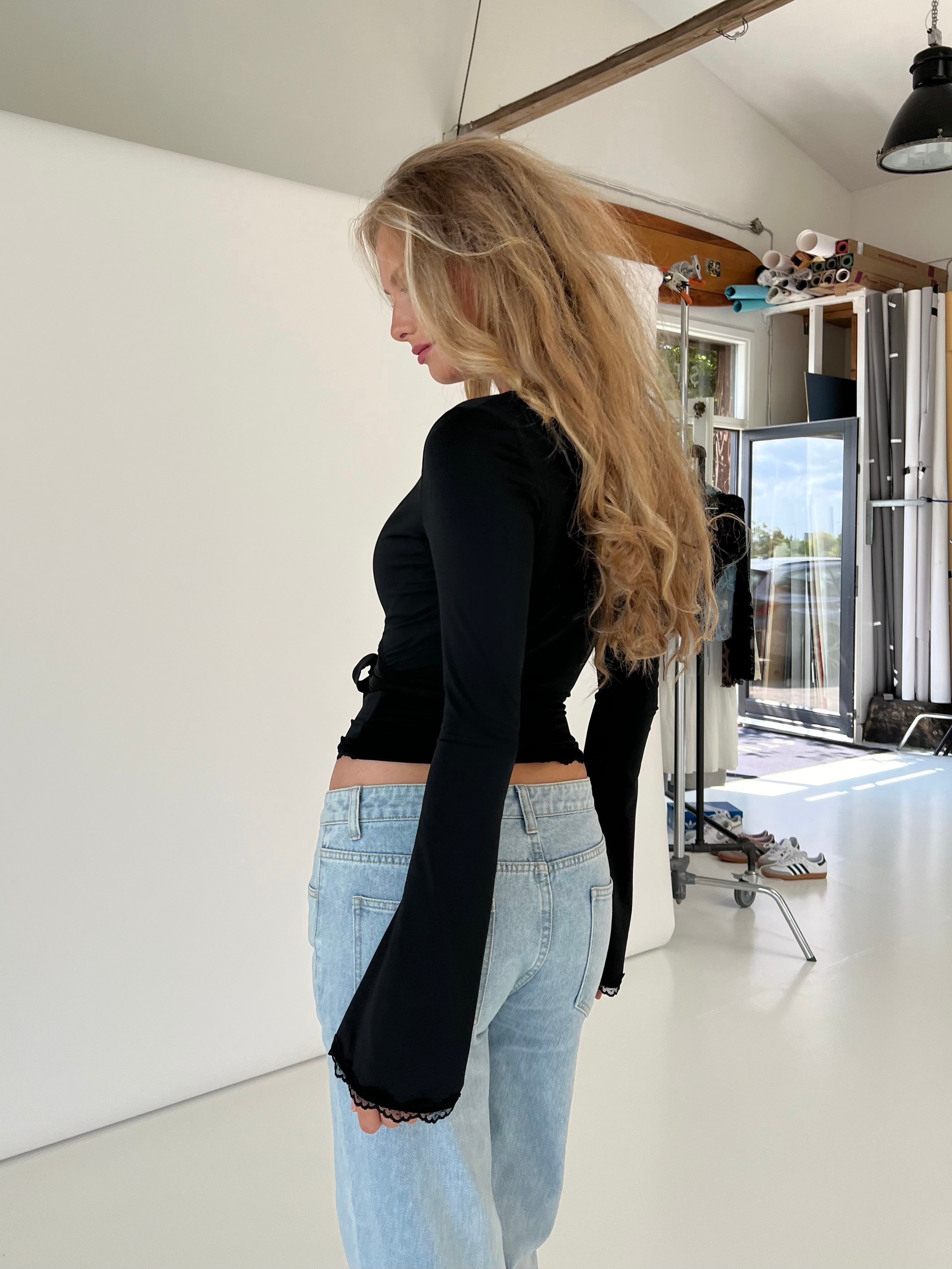 ARIA | Lace Wrap Top