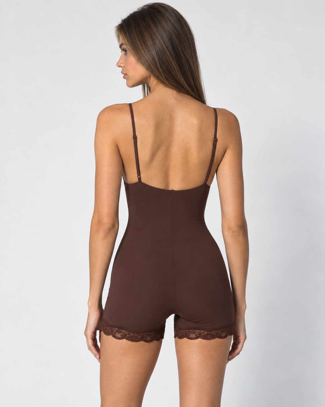 Soft Focus Lace Romper
