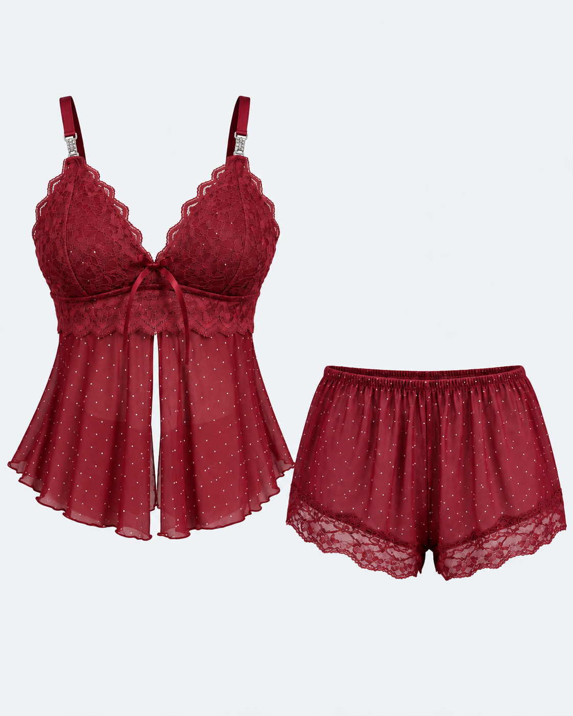Midnight Crush Lace Set