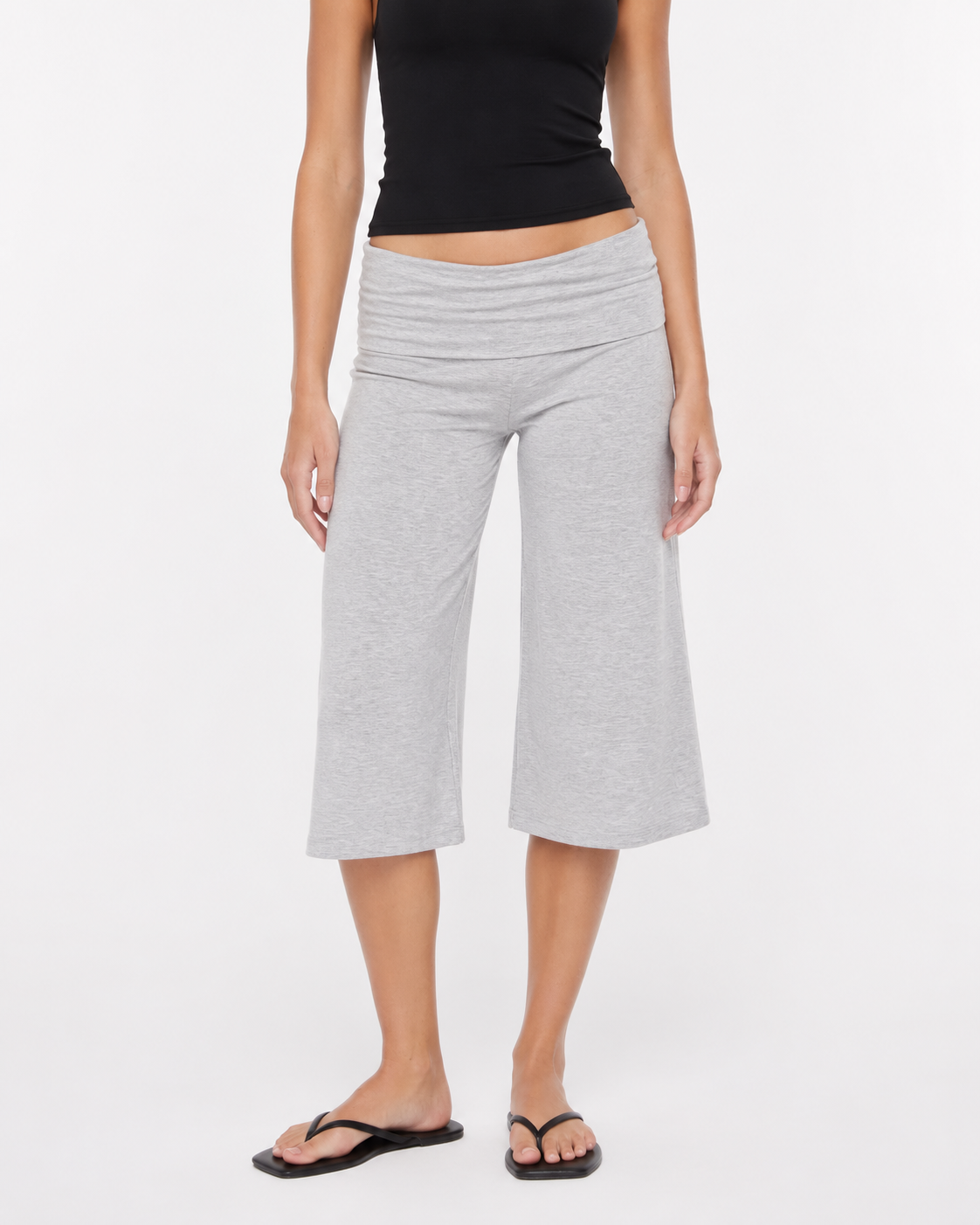 Foldover Capri Pants