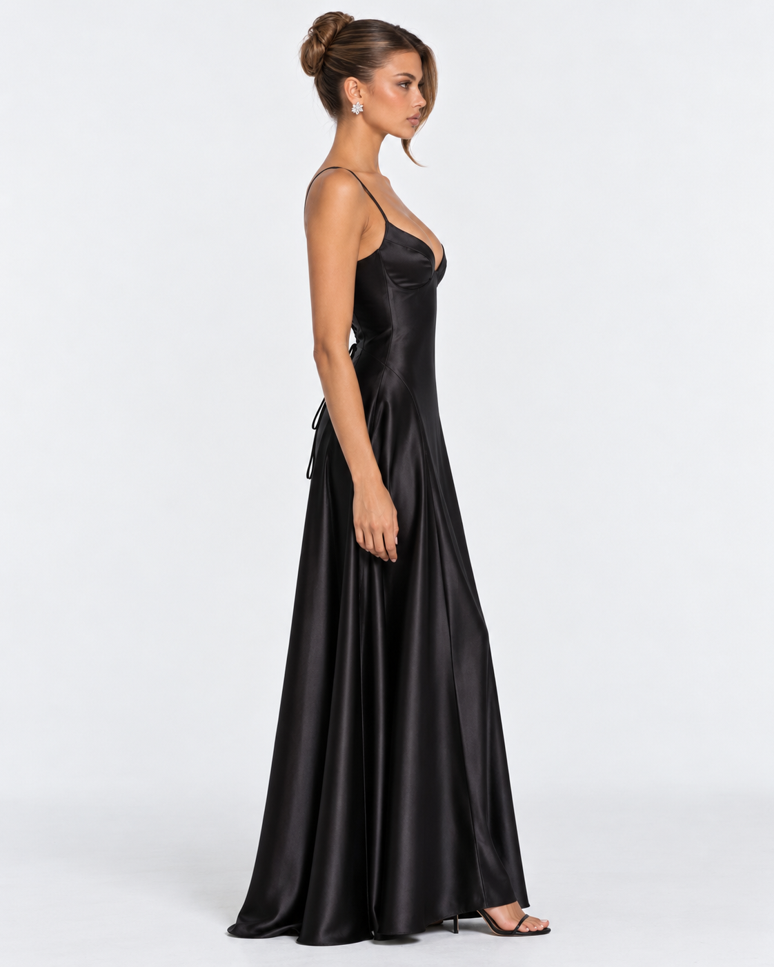 Midnight Romance Satin Maxi