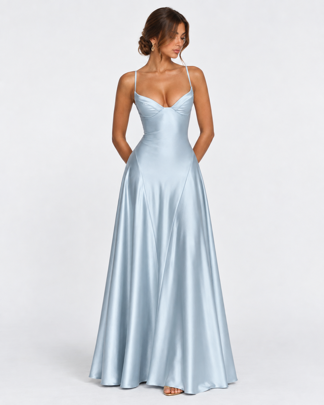 Midnight Romance Satin Maxi