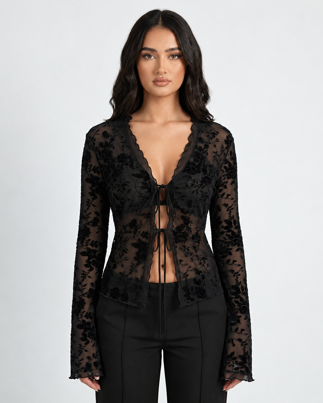 Midnight Sheer Top