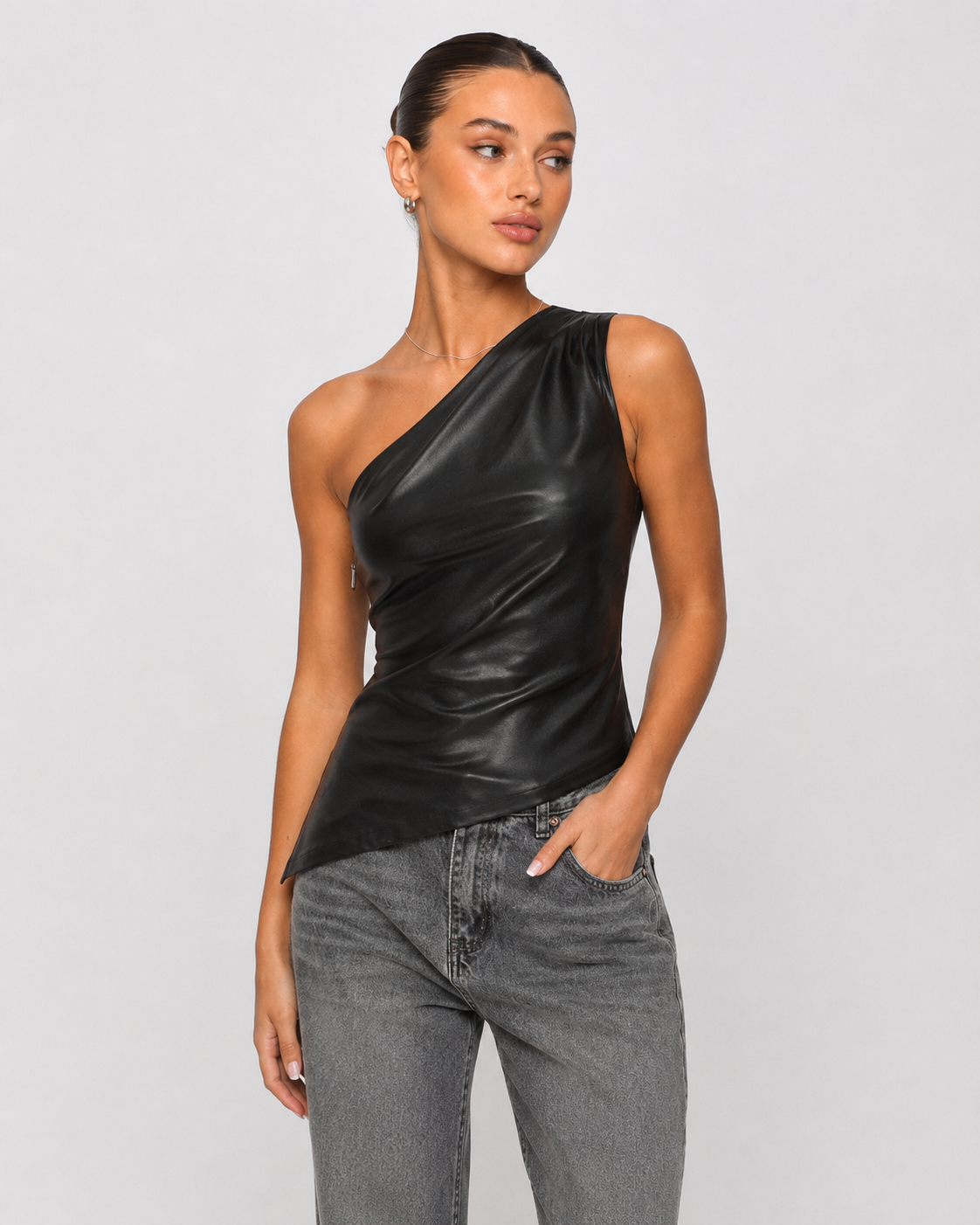 No Rules Leather Top