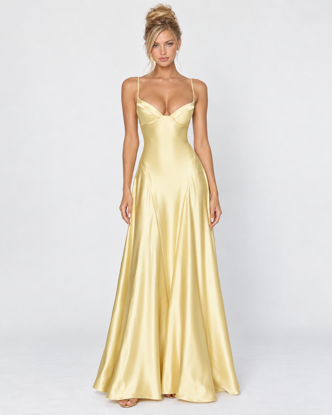 Midnight Romance Satin Maxi