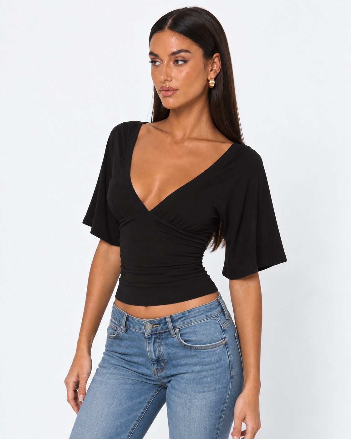 Off Duty Wrap Top