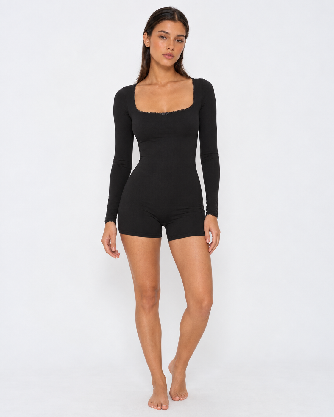 Soft Girl Long Sleeve Romper