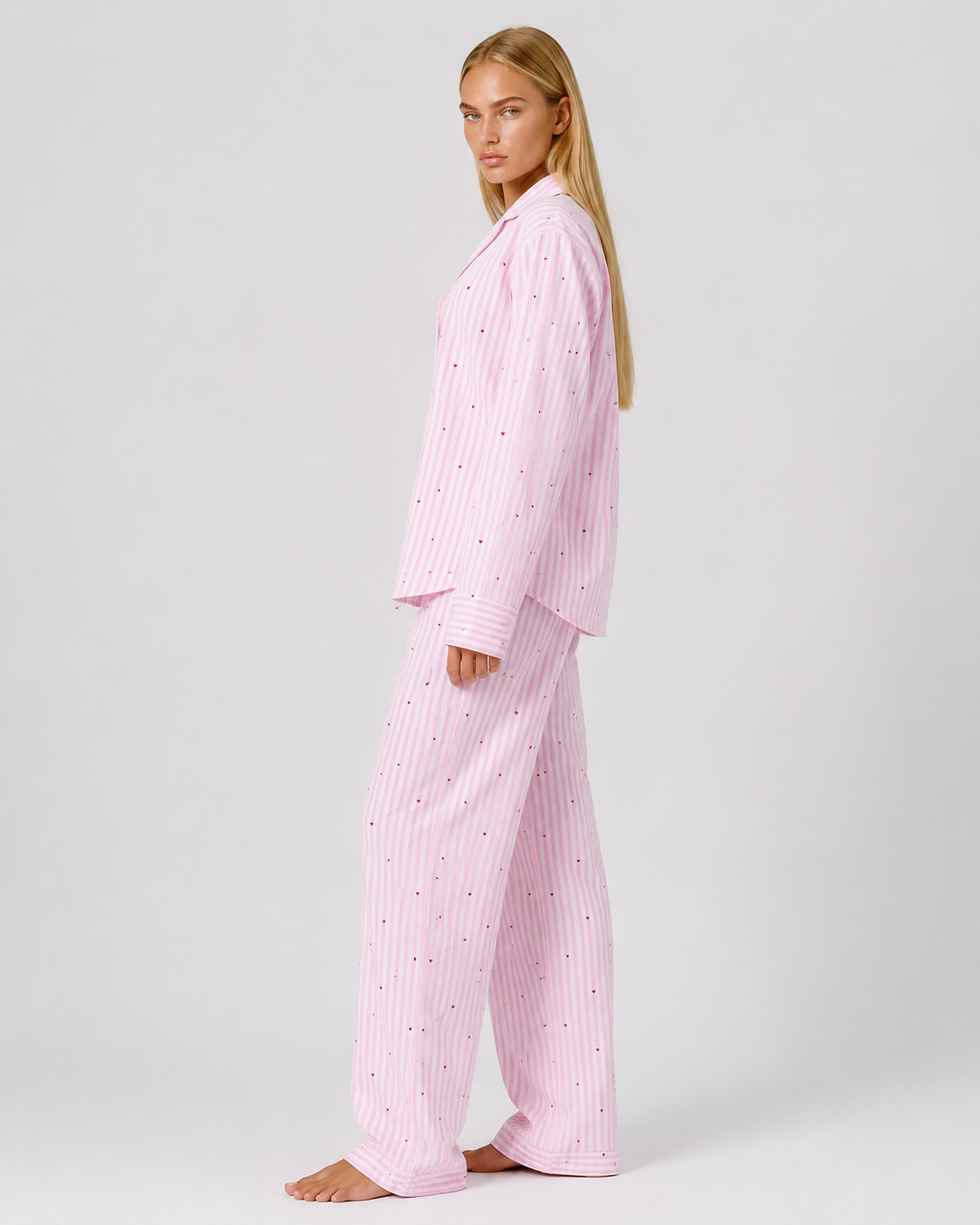 Sweetheart Stripe PJ Set