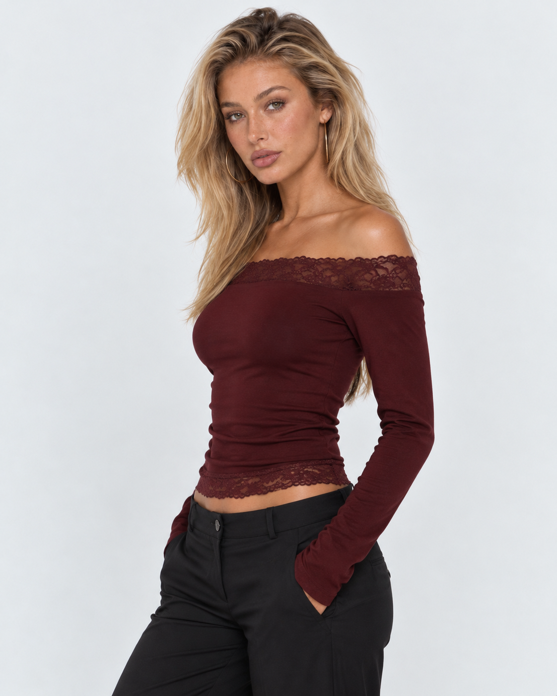 Caught Feelings Lace Top