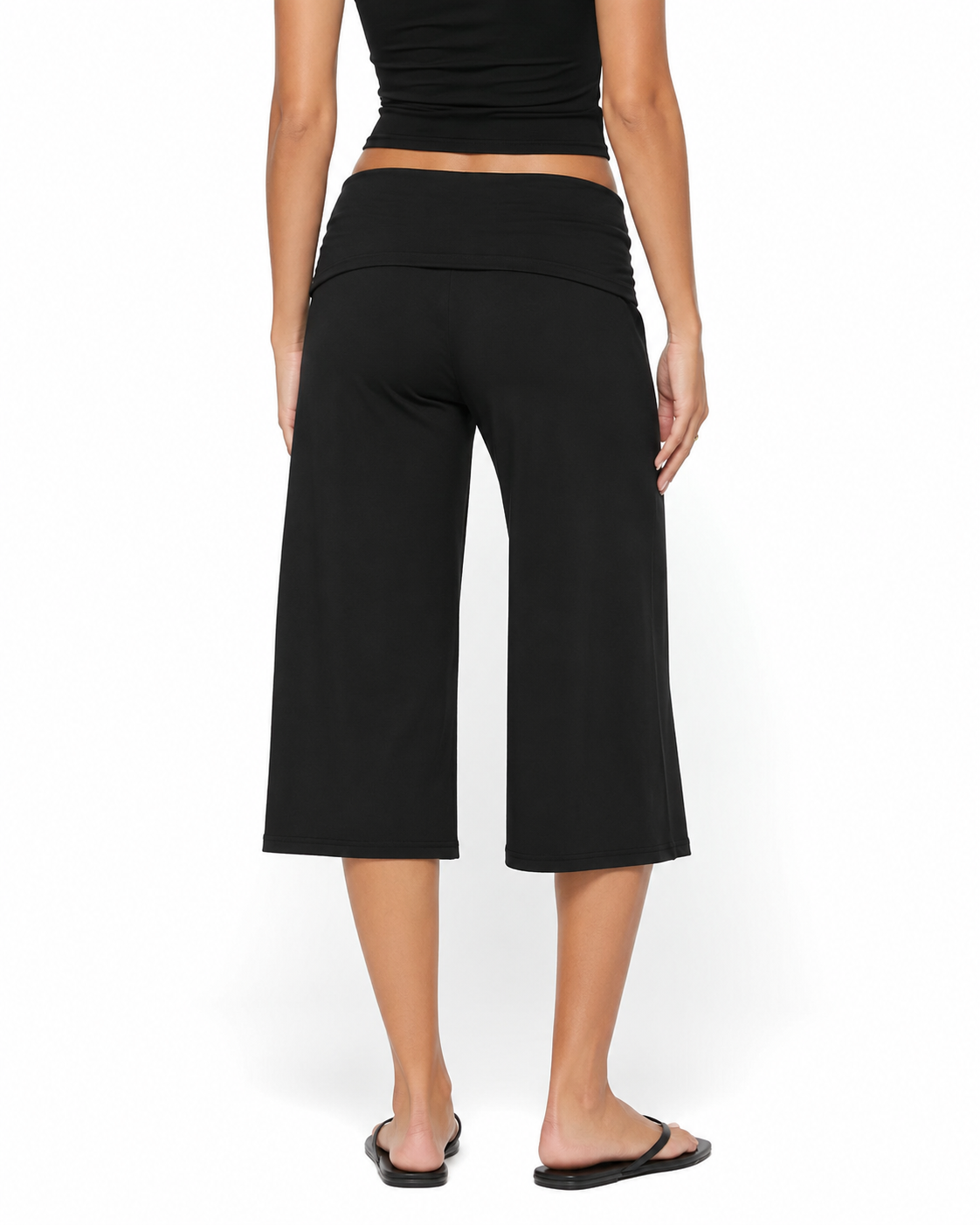 Foldover Capri Pants