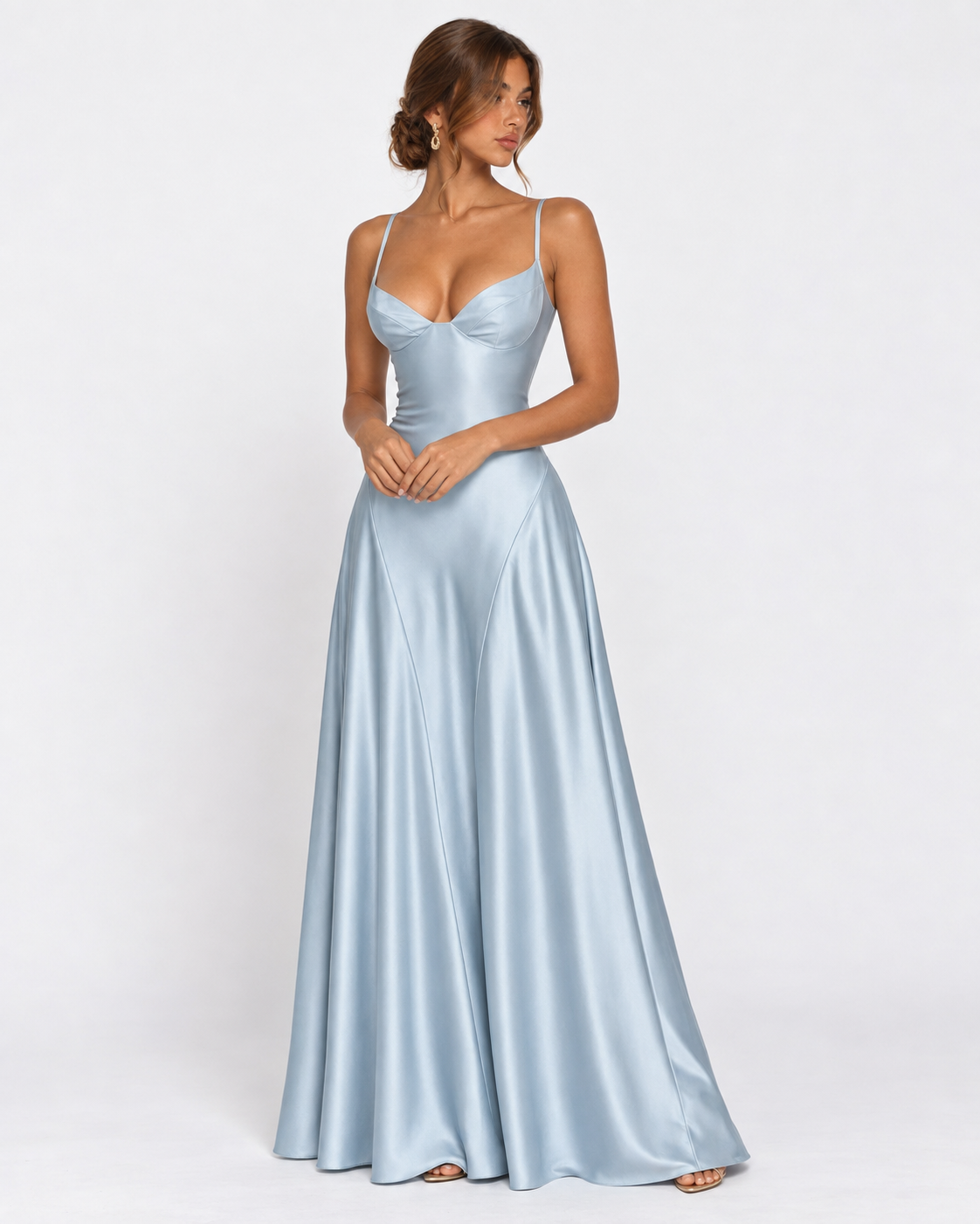 Midnight Romance Satin Maxi