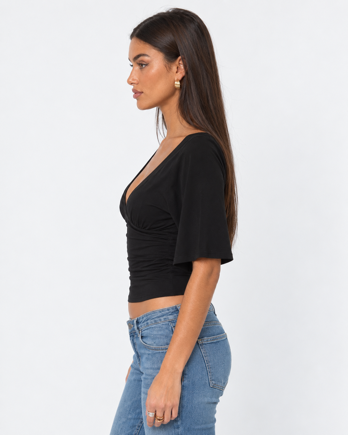 Off Duty Wrap Top