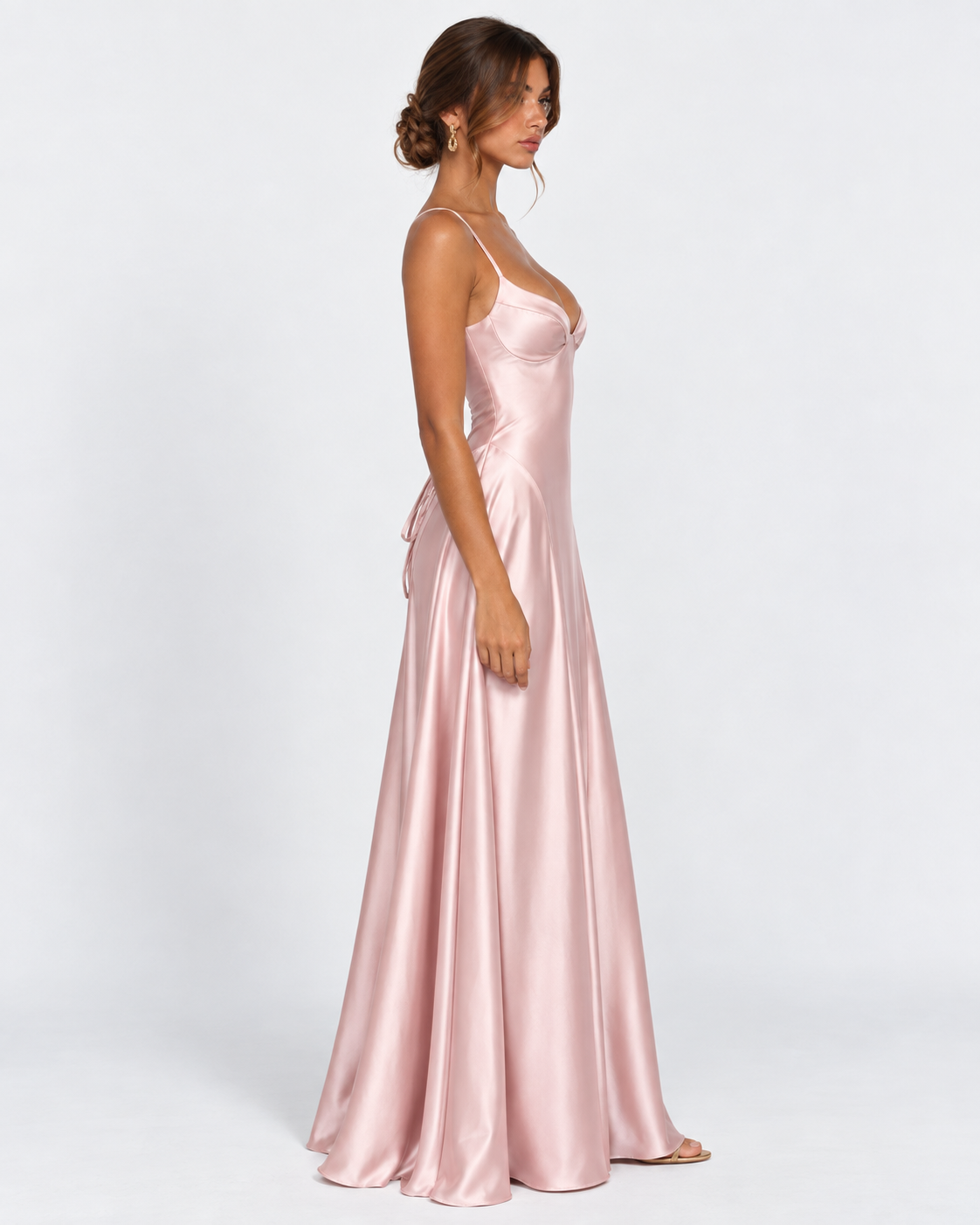 Midnight Romance Satin Maxi