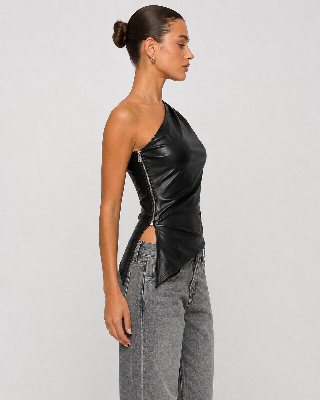 No Rules Leather Top