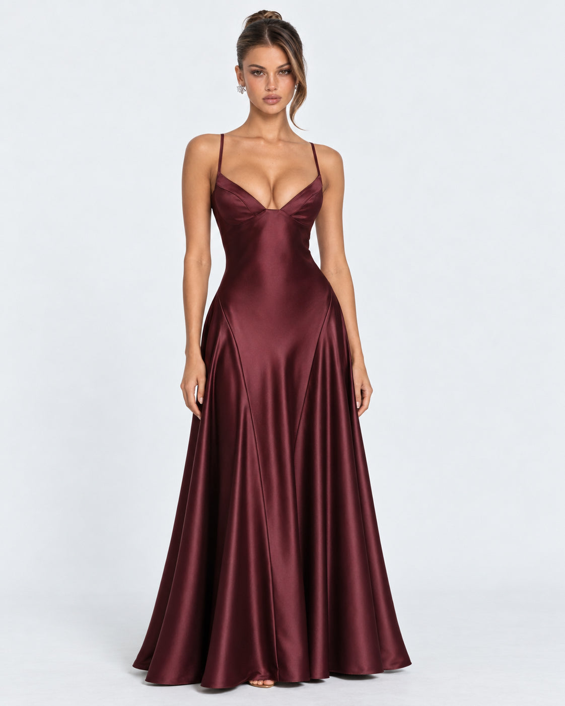 Midnight Romance Satin Maxi